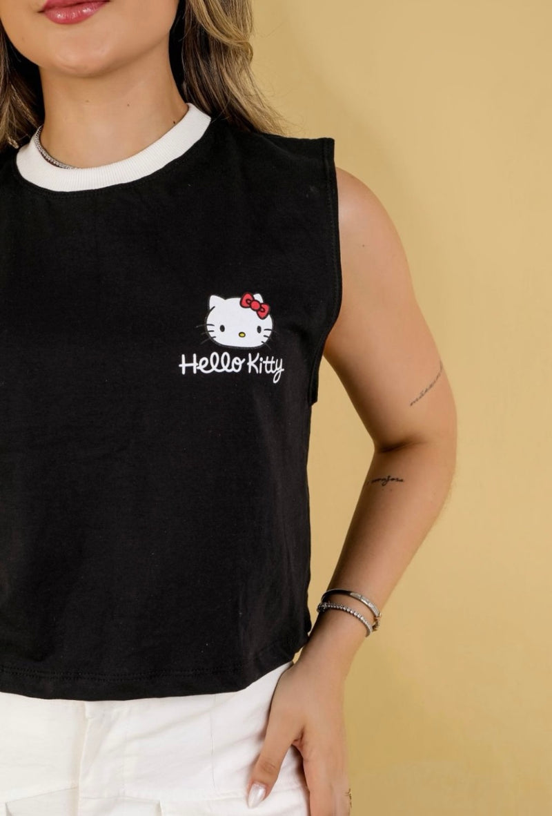 Cropped regatinha- Hello Kitty